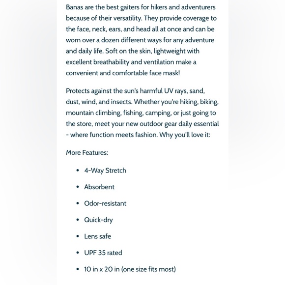 Tube neck, gator, .We the people, American flag, McGovern and Company - Picture 6 of 6